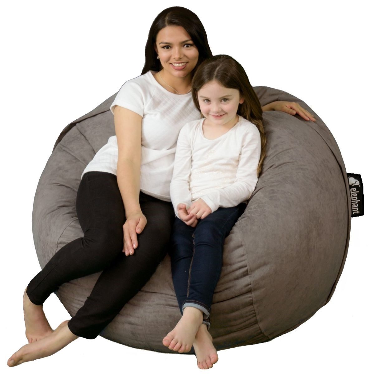 ELKUBB-SMGY - Grey Multi Use Bean Bag Chair and Mattress - 1