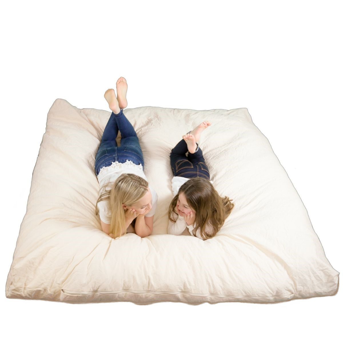 ELKUBB-SMGY - Grey Multi Use Bean Bag Chair and Mattress - 2