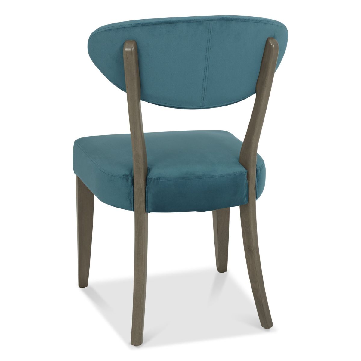 Elliot Fumed Oak Dining Chair Blue - 3