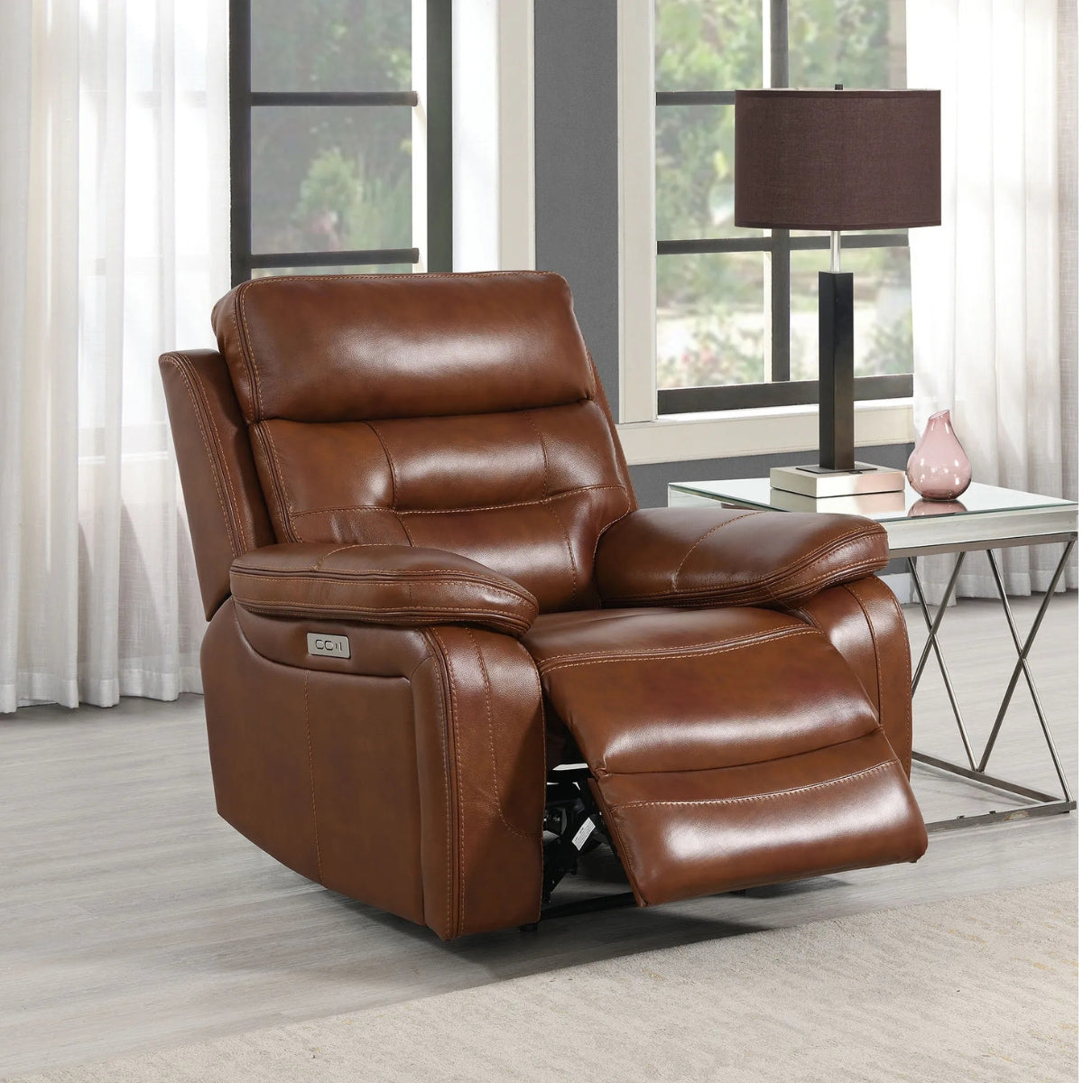 EllisonLeatherElectricReclinerArmchair-2