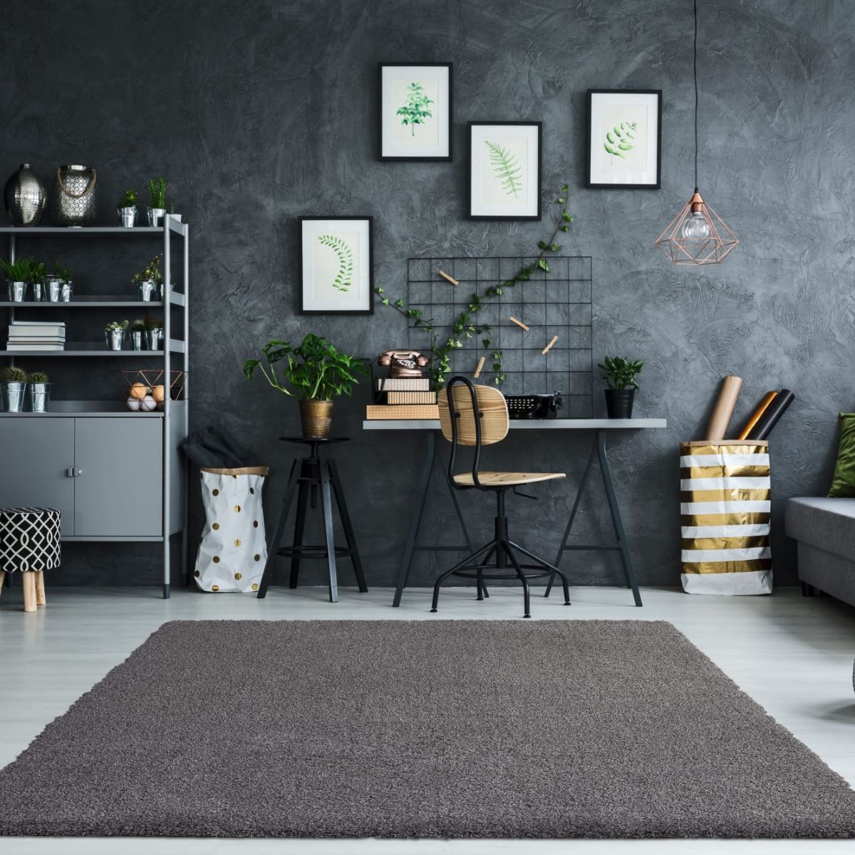 Empire Dark Grey Rug 2