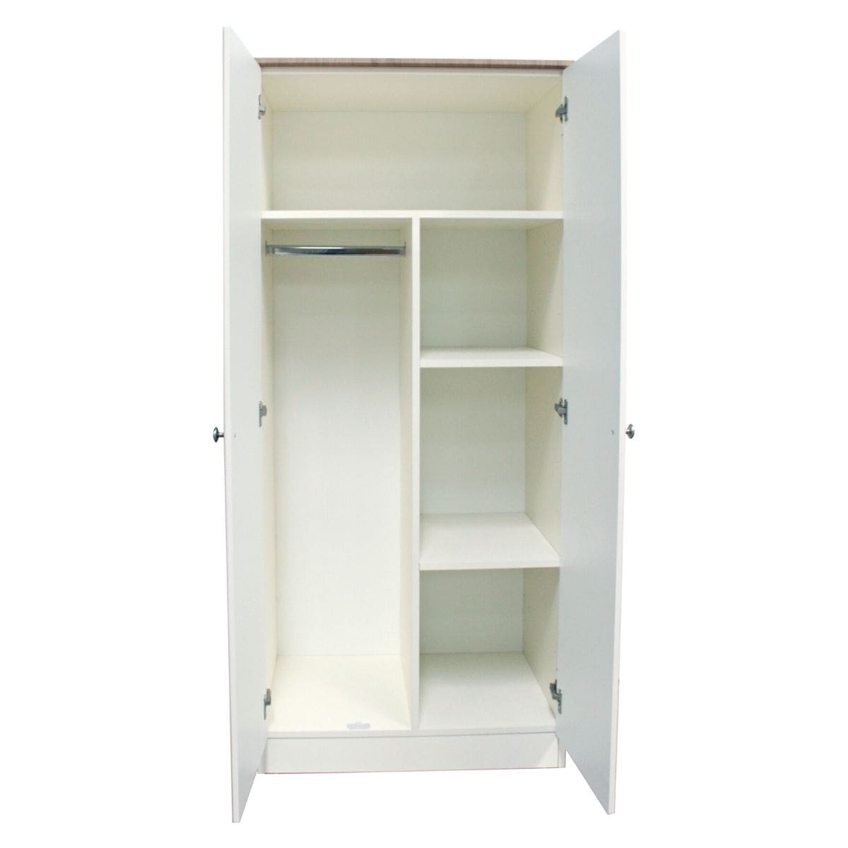 Oak and Ivory Painted Wardrobe