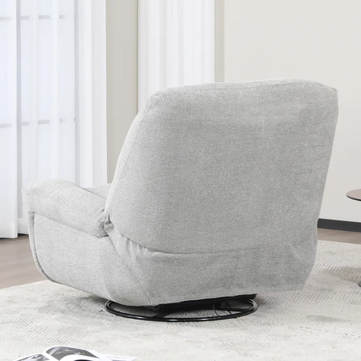 EvansElectricReclinerChairLightGrey-4