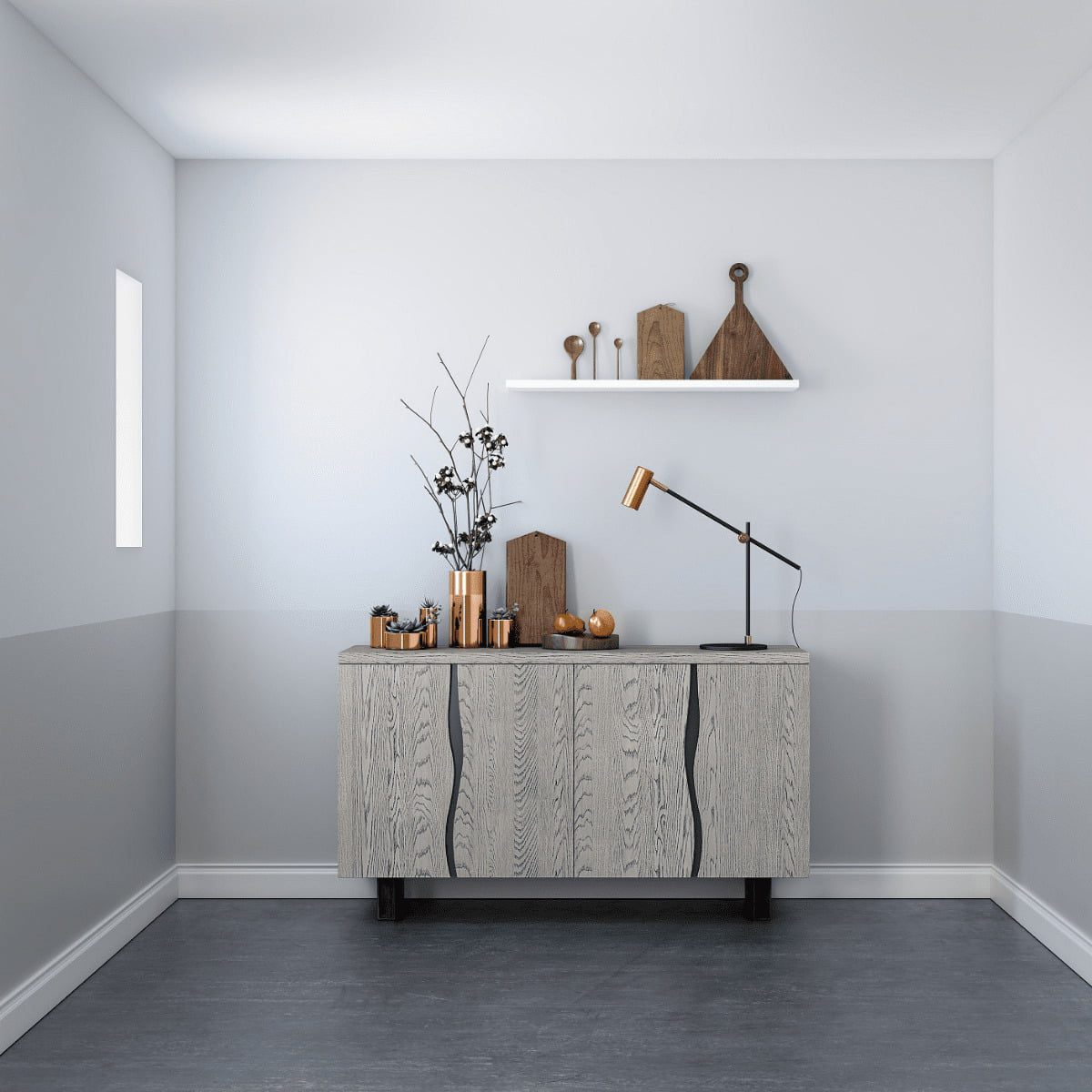 G5363 - Brody Large Grey Washed Oak Sideboard - 2