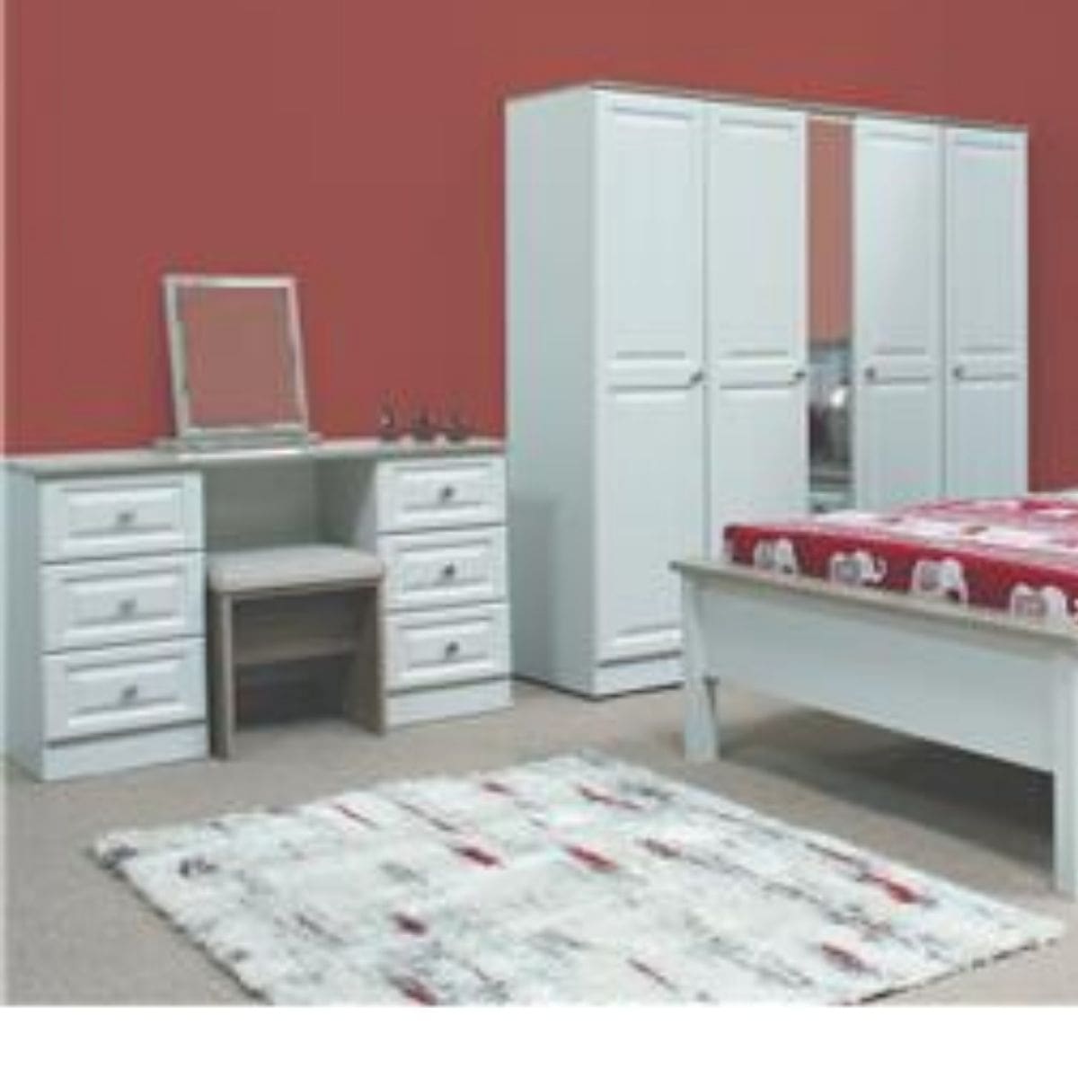 Glandor Light Grey Dressing Table