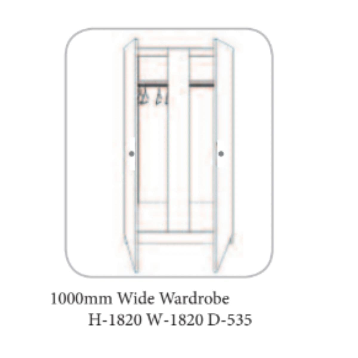 Erne Wardrobe Ivory & Oak - 19 Options