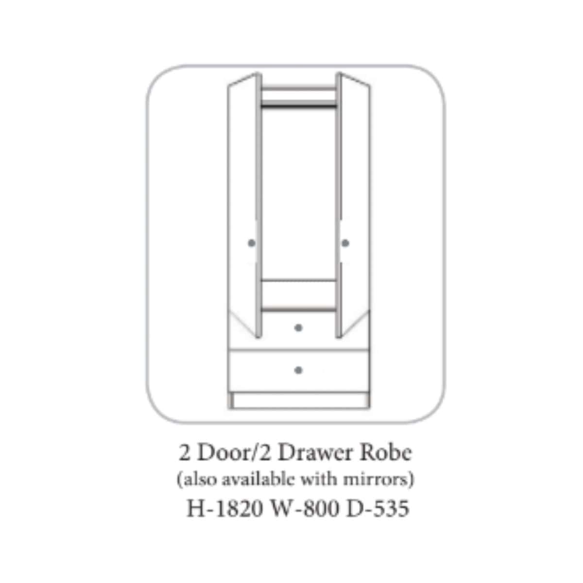 Wales Wardrobe White- 19 Options