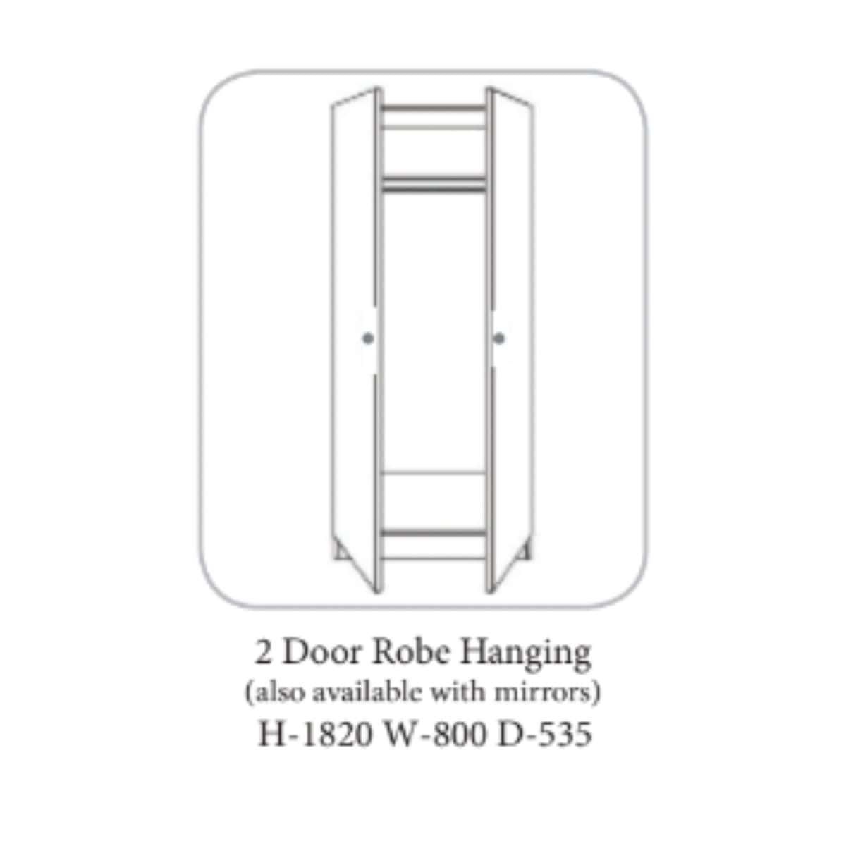 Erne Wardrobe Ivory & Oak - 19 Options
