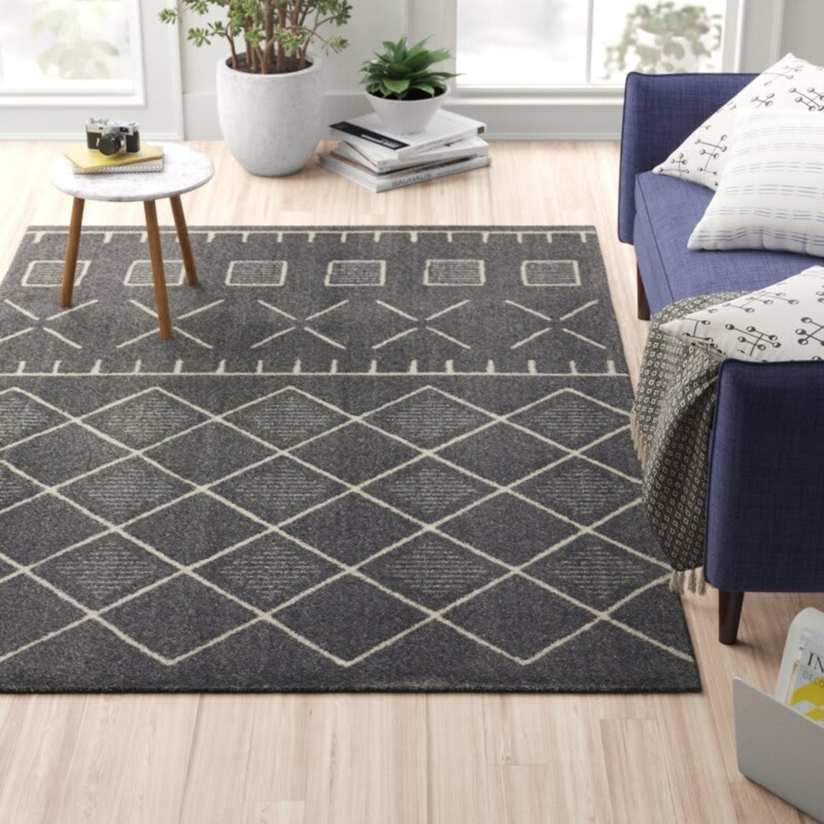 HarperGreyTexturedGeometricRug-2