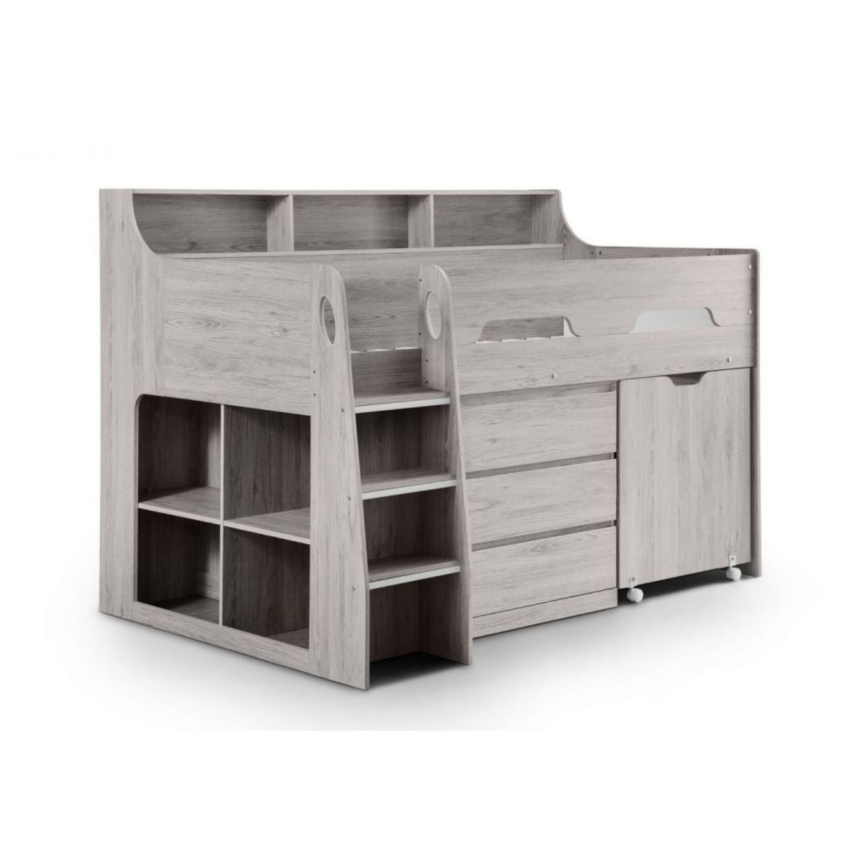Jolie White Wooden Mid Sleeper Bed