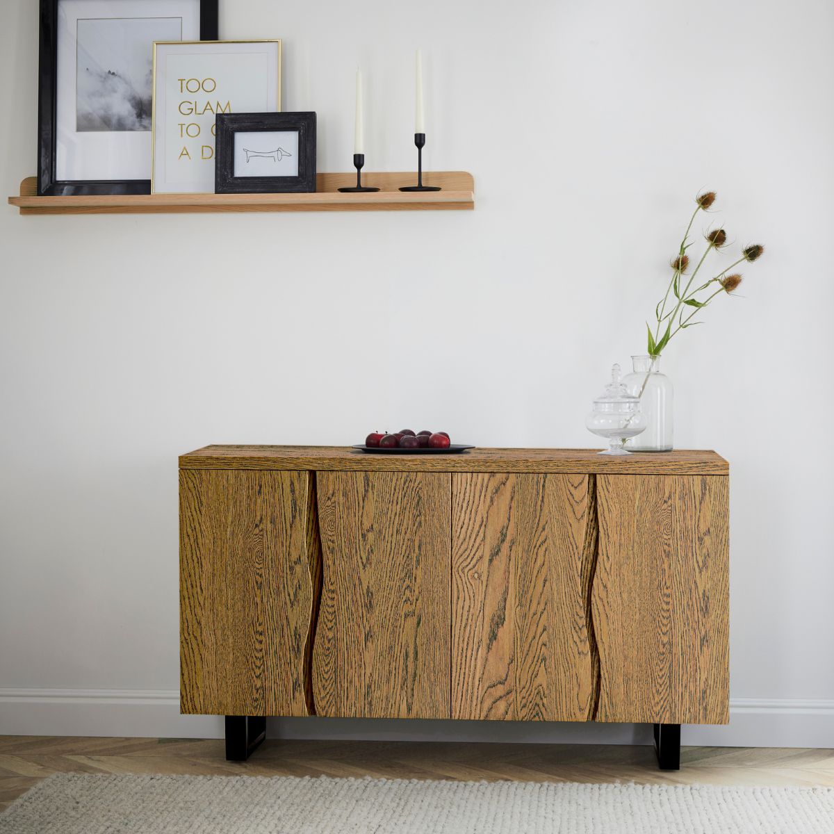 Jasmine Large Wooden Sideboard - 3