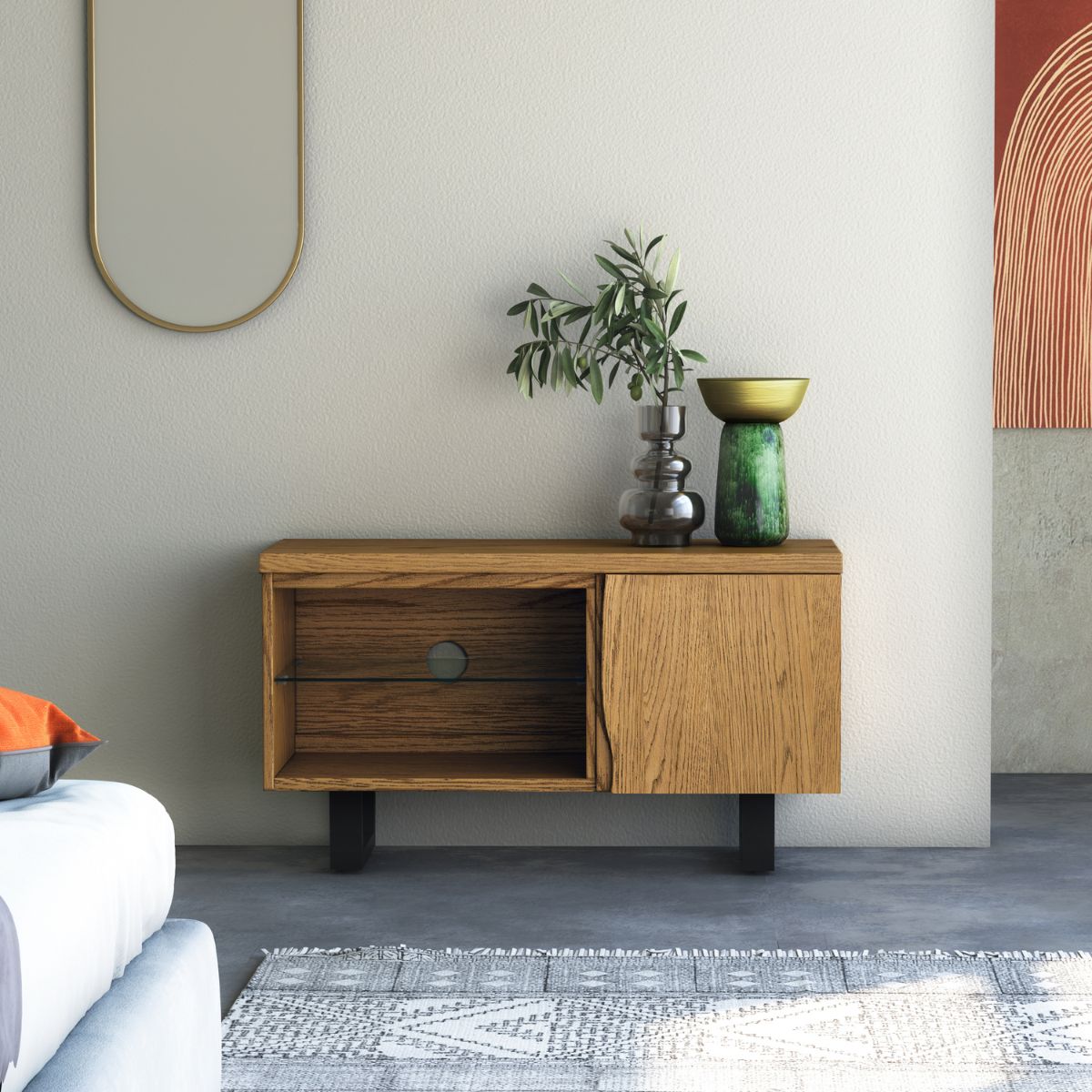 Jasmine Small Wooden TV Unit - 2