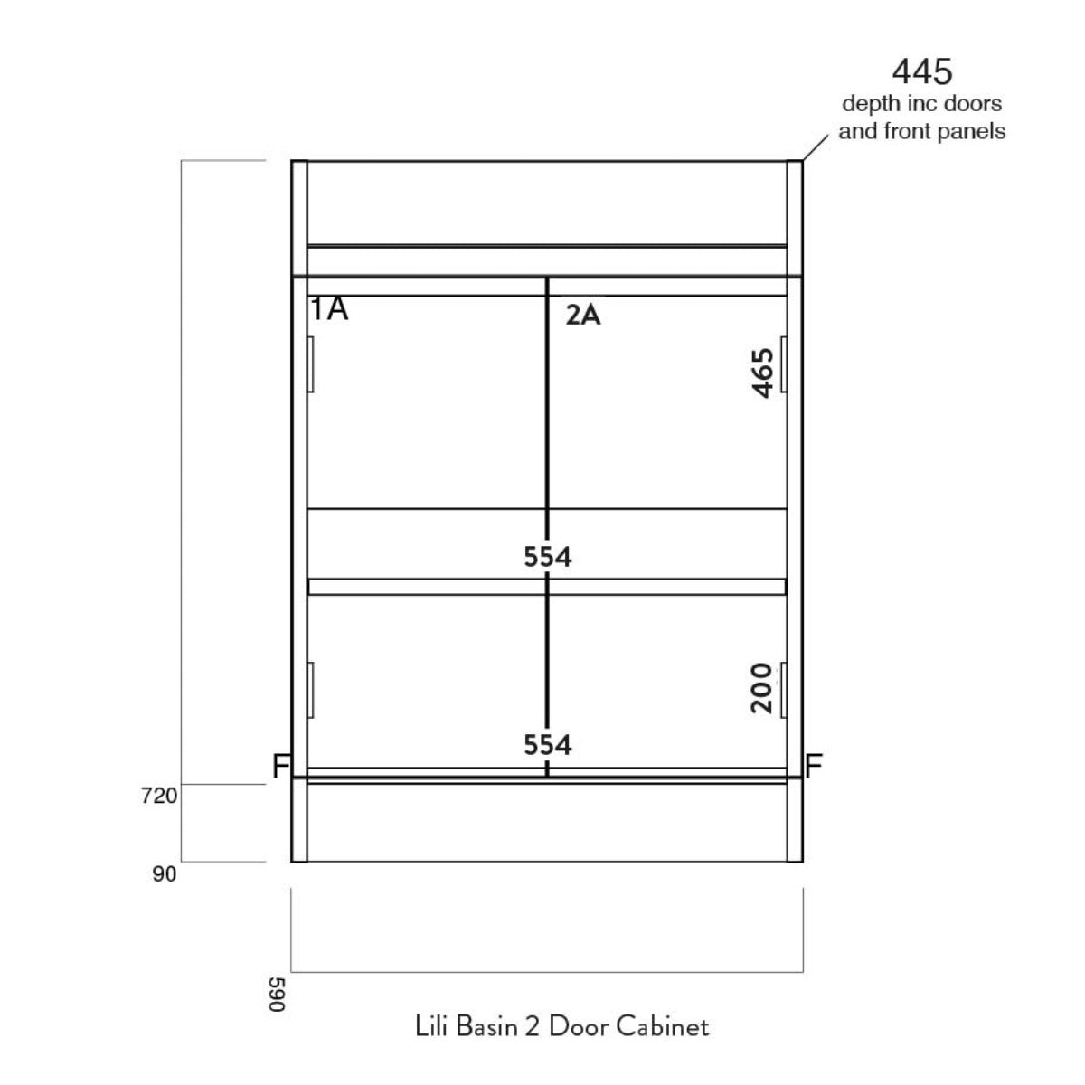 Lili 600 Vanity Cabinet