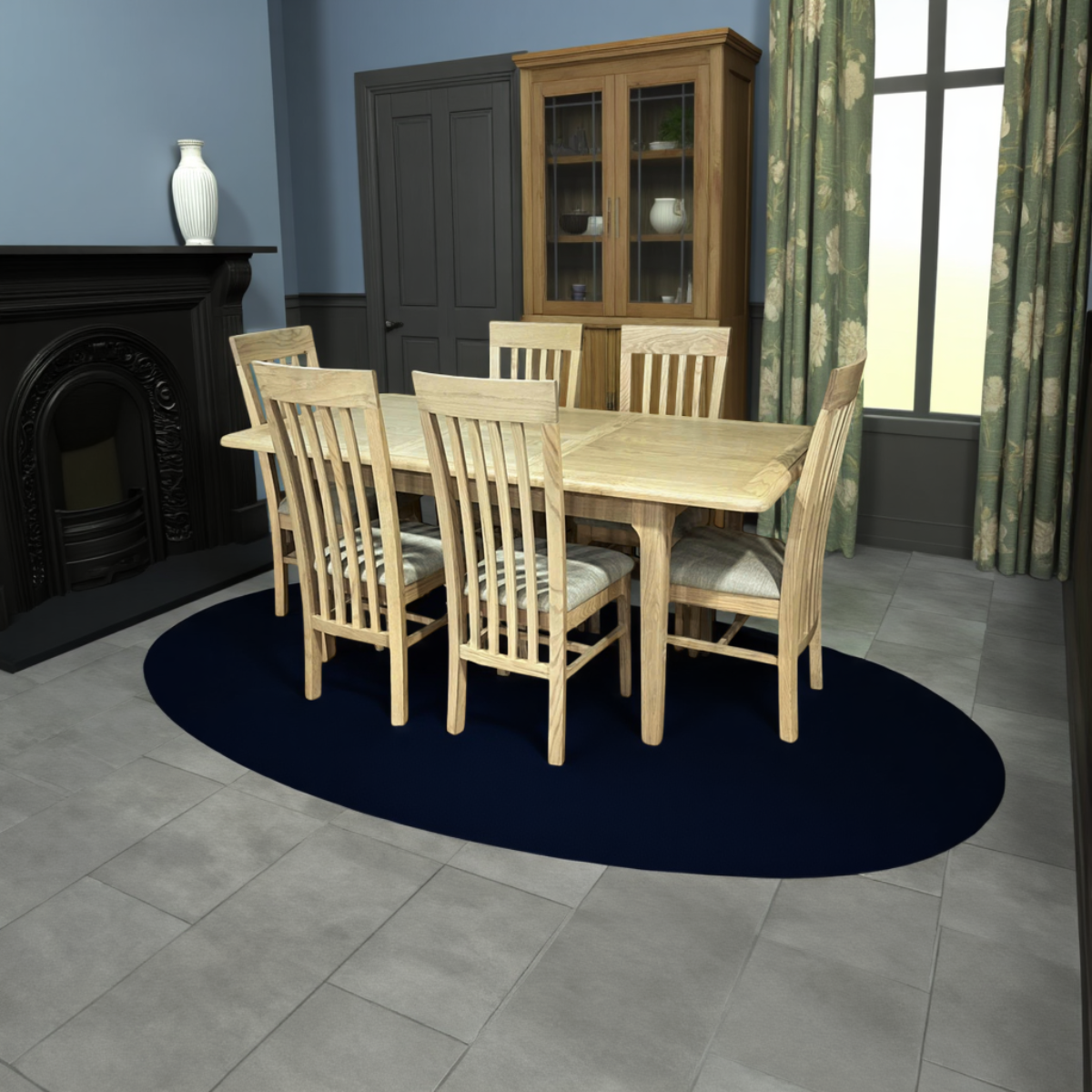 Maldon Oak Extendable Dining Table