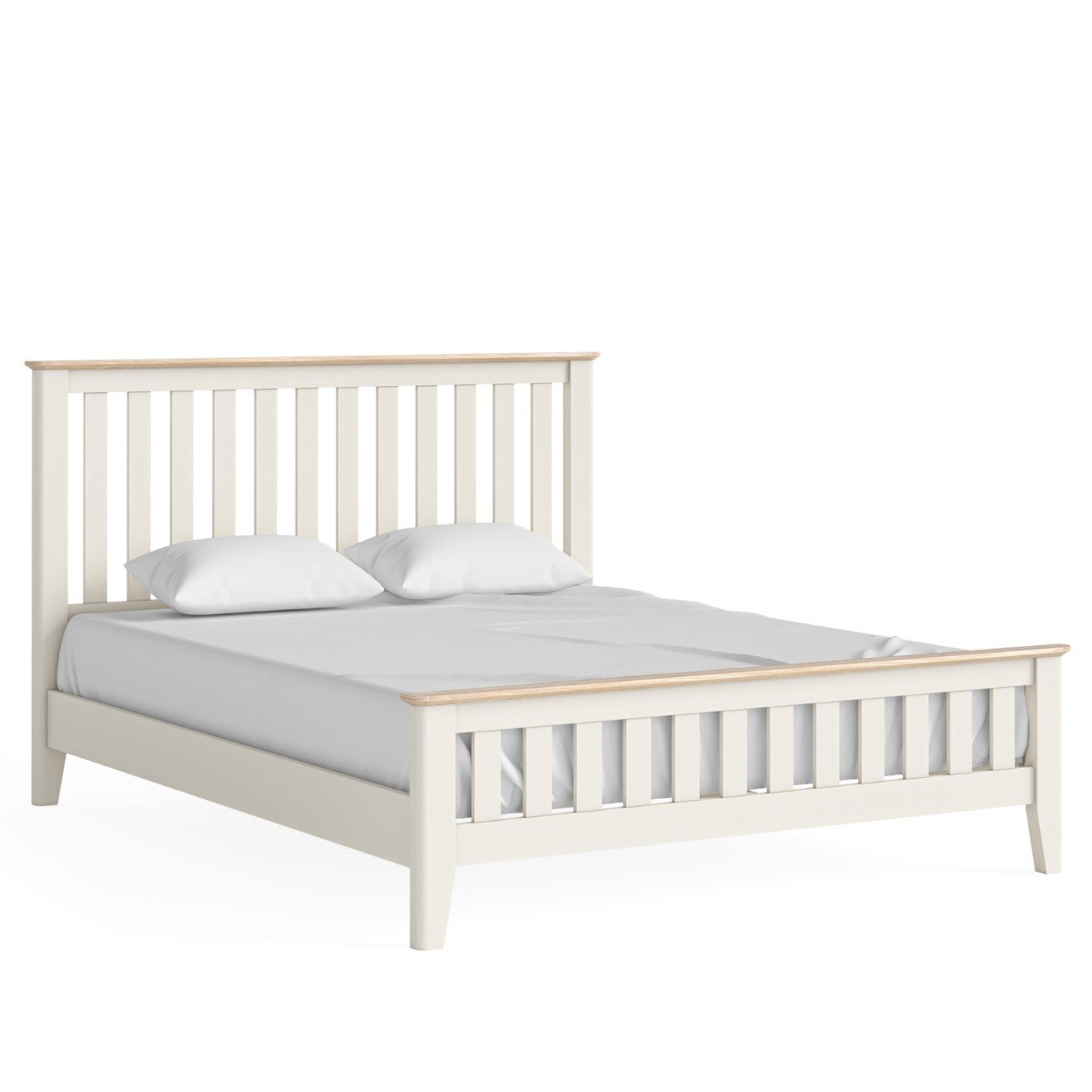 Marcella Cream Slatted Bed - 1