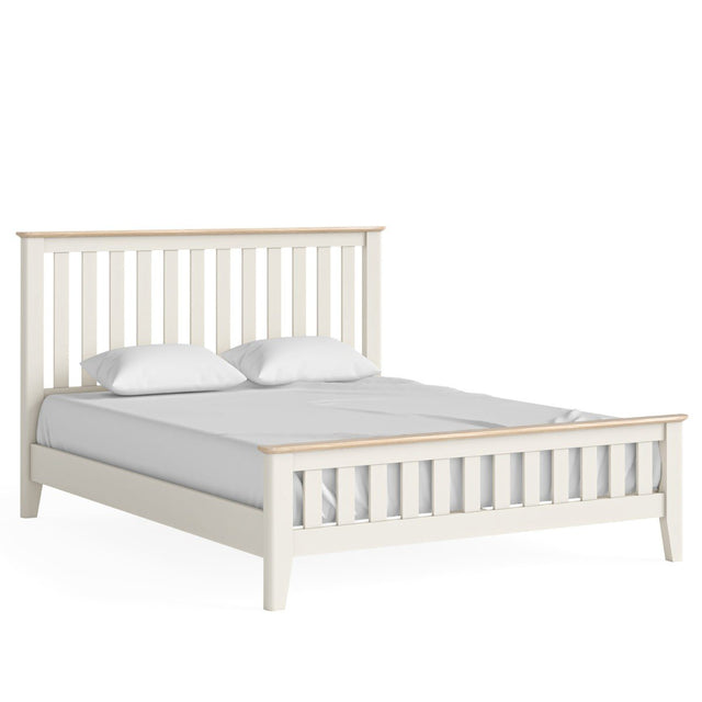 Marcella Cream Slatted Bed - 1