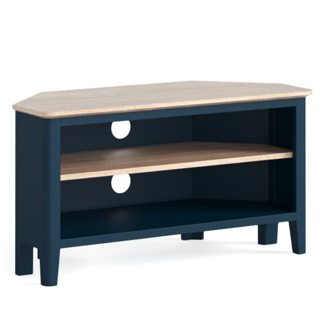 Marcella Navy Blue Corner TV Unit - 1