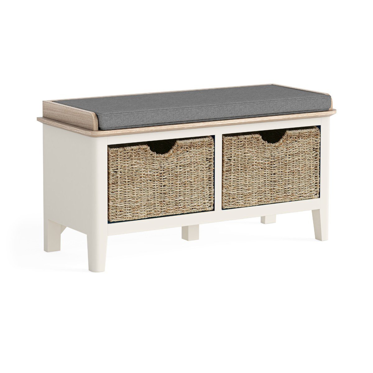 Marcella Cream Storage Bench - 1