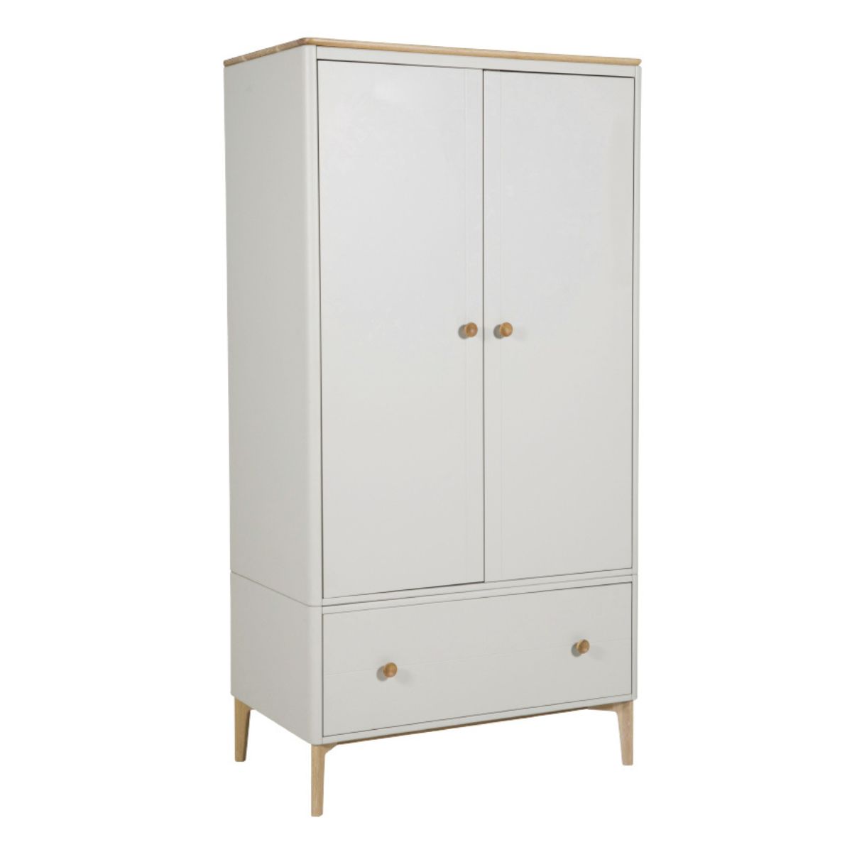 Megara Cashmere Oak 2 Door Wardrobe - 1