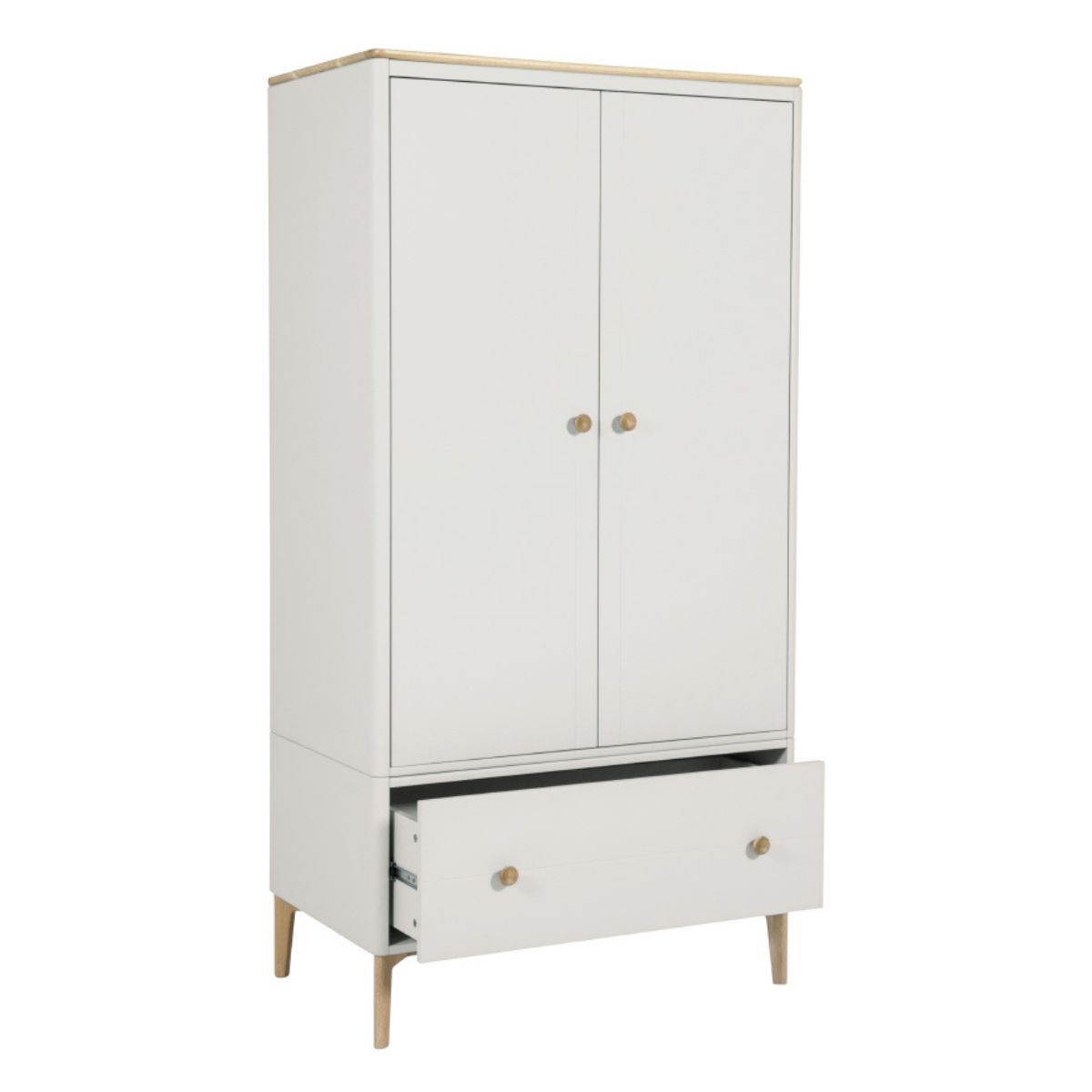 Megara Cashmere Oak 2 Door Wardrobe - 3
