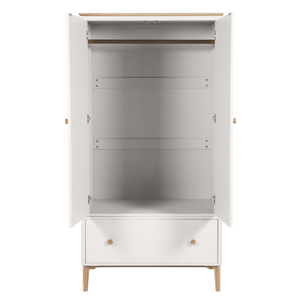 Megara Cashmere Oak 2 Door Wardrobe - 4