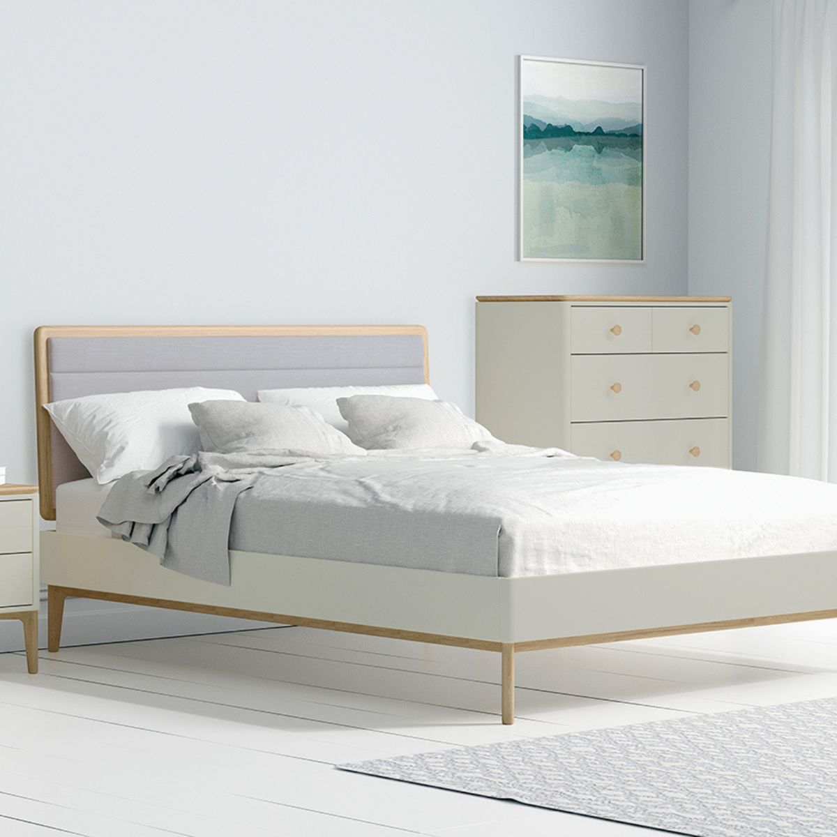 Megara Cashmere Oak Bed Frame - 6