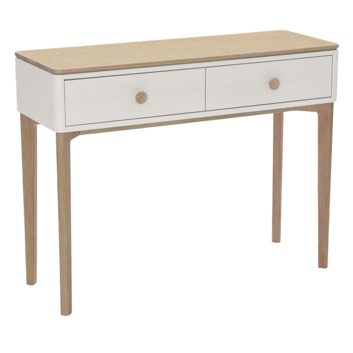 Megara Cashmere Oak Console Table - 1