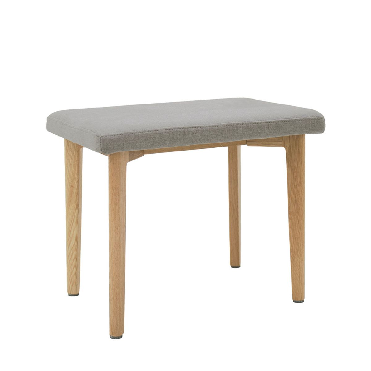 Megara Cashmere Oak Dressing Stool - 1
