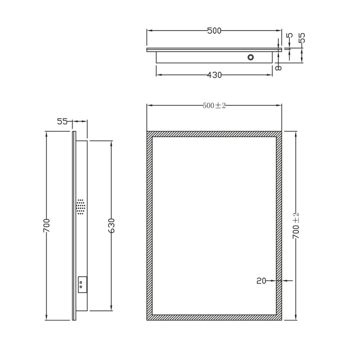Mosca LED Mirror - 5