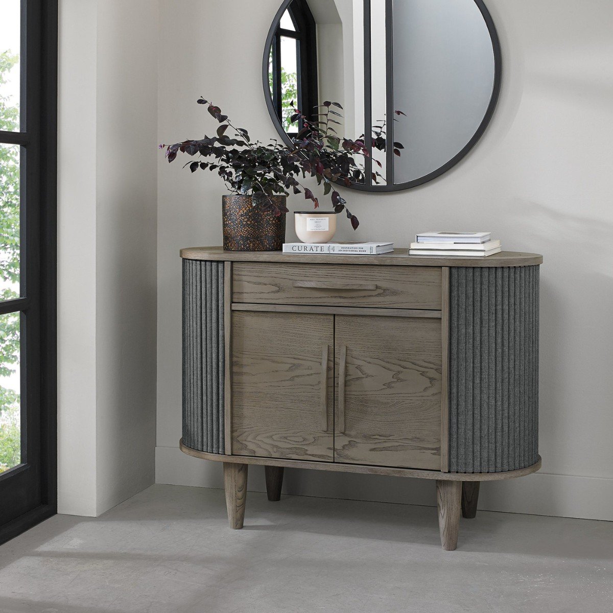 Moyvane Grey Narrow Sideboard - 4