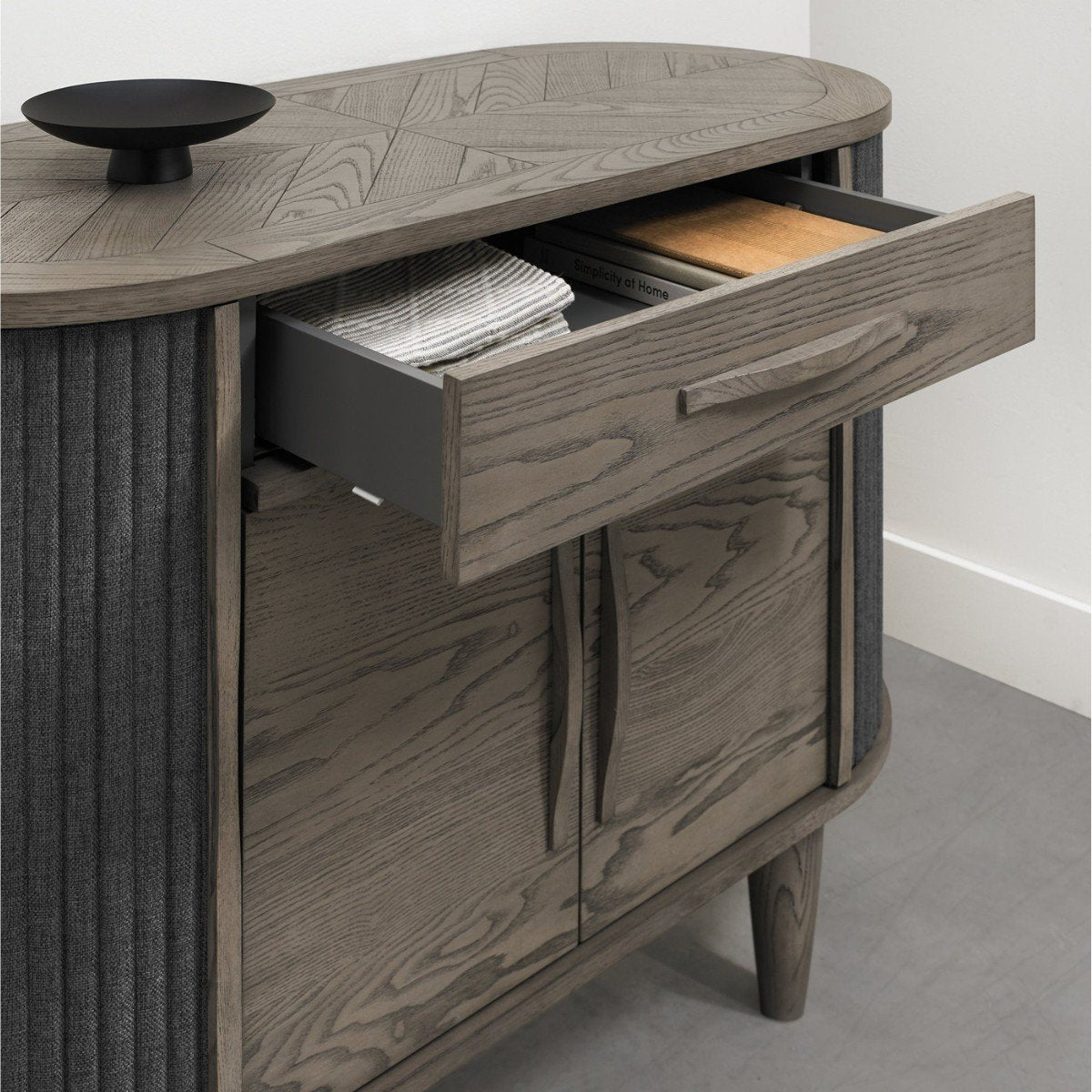 Moyvane Grey Narrow Sideboard - 6