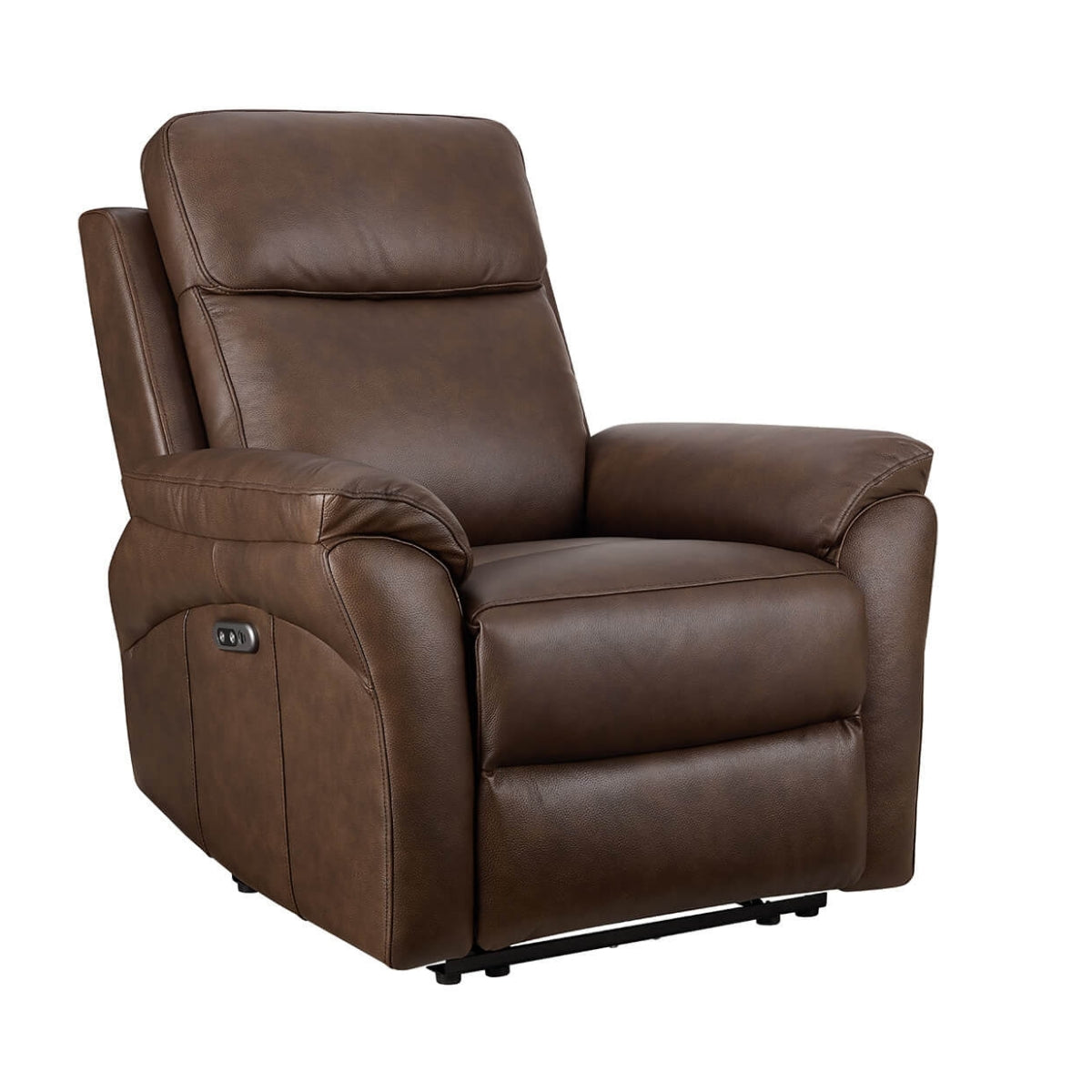 NathanBrownLeatherElectricReclinerArmchair-1