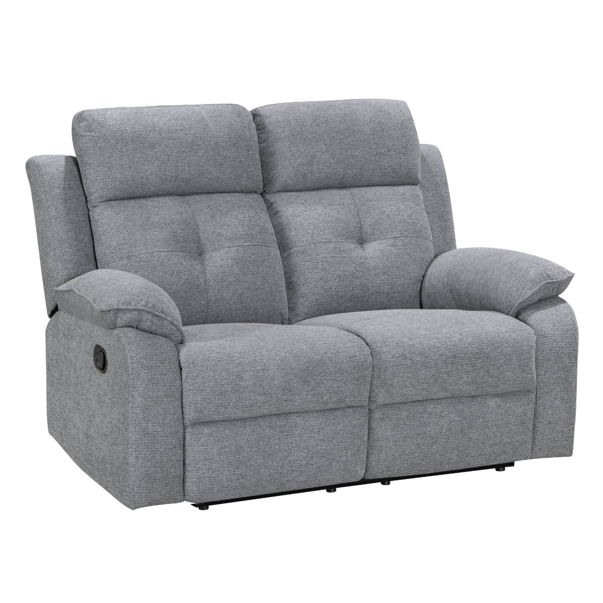 Nebula Grey Fabric 2 Seater Recliner Sofa - 1