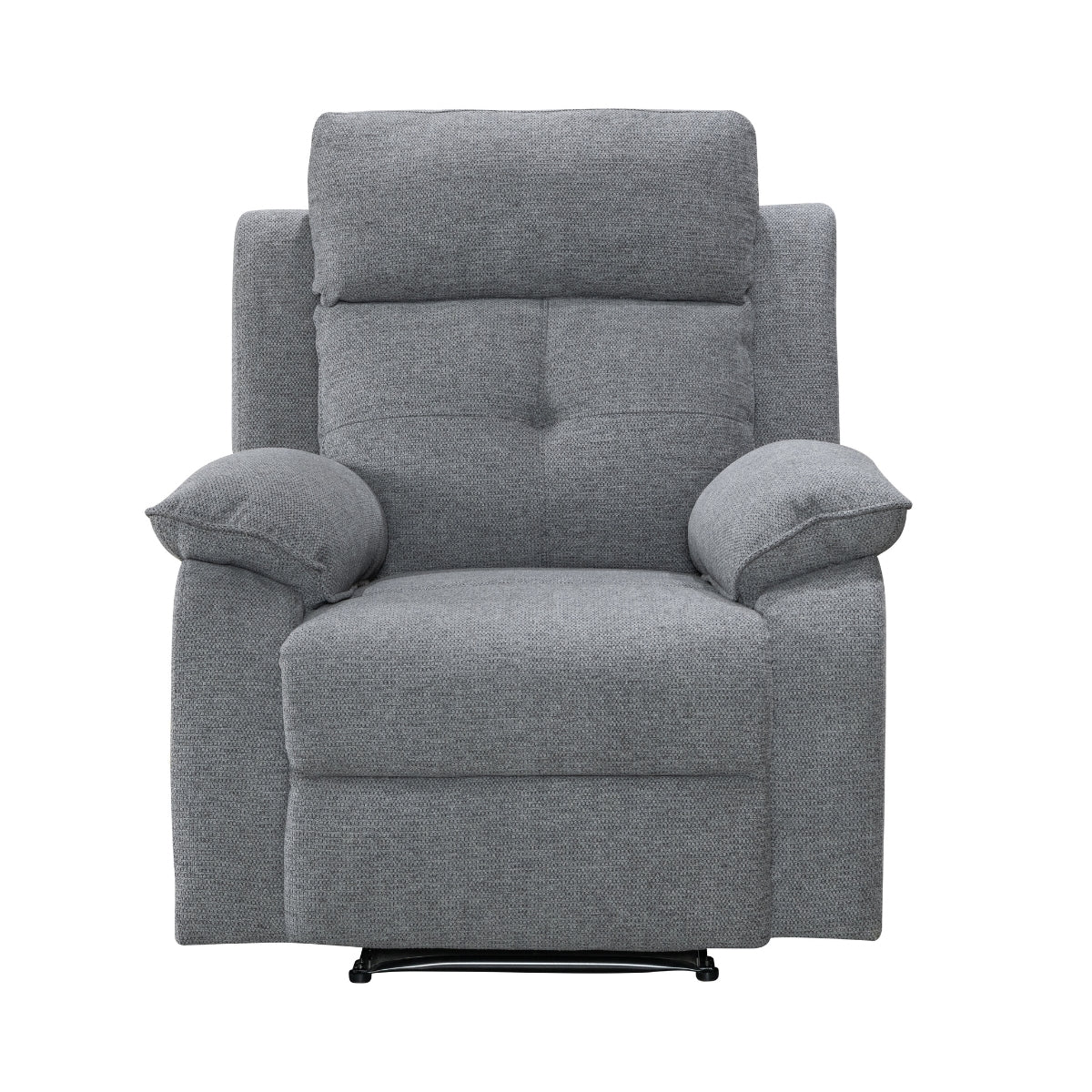 Nebula Grey Fabric Recliner Armchair - 3