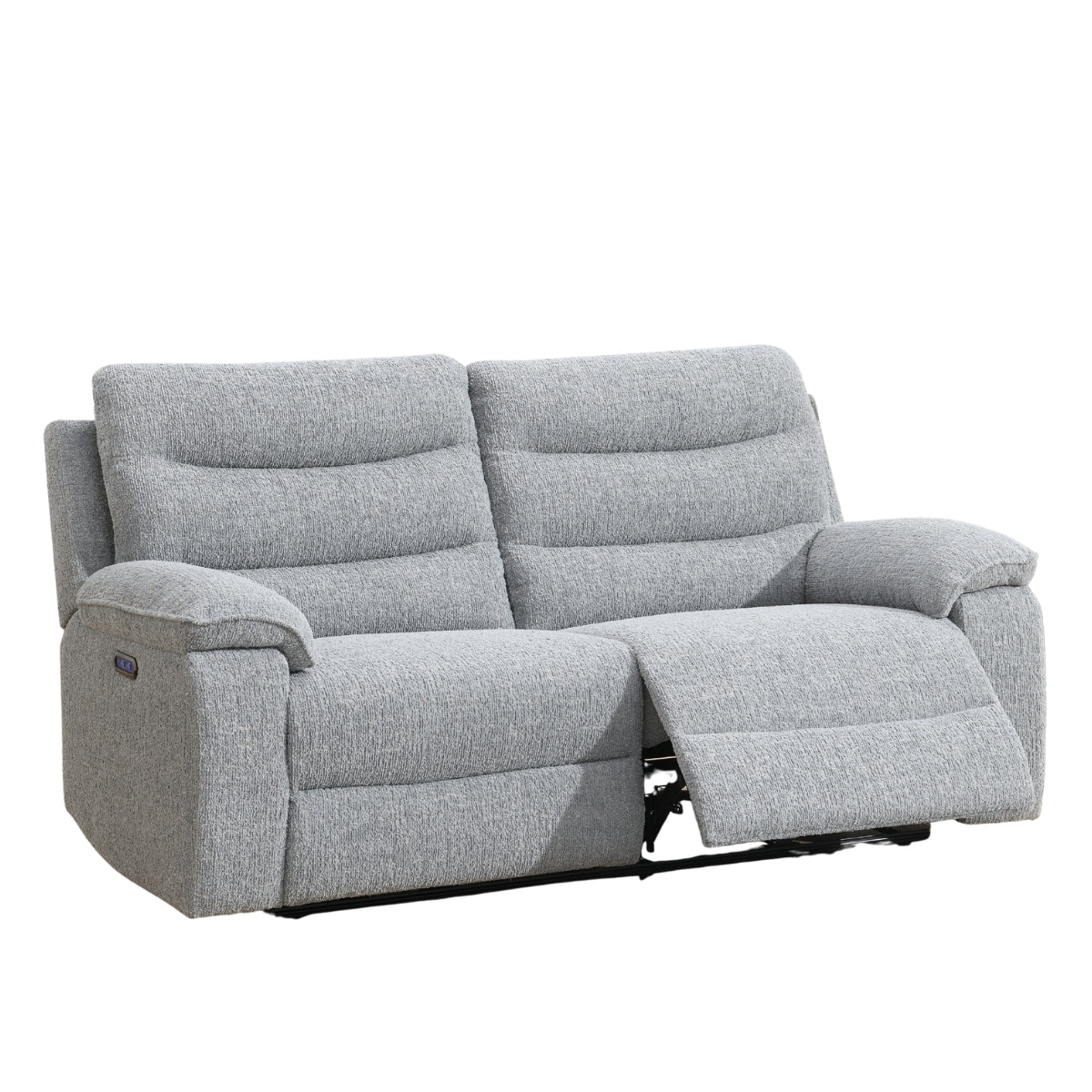Nohoval Grey Fabric 2 Seater Electric Recliner Sofa - 1