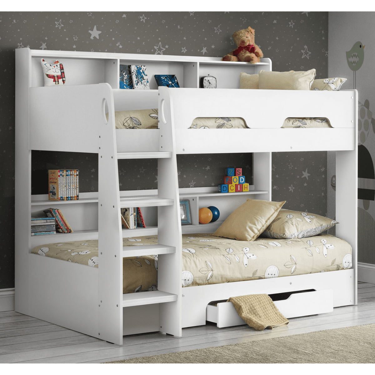 Ozzy bunk bed with shelves - 4