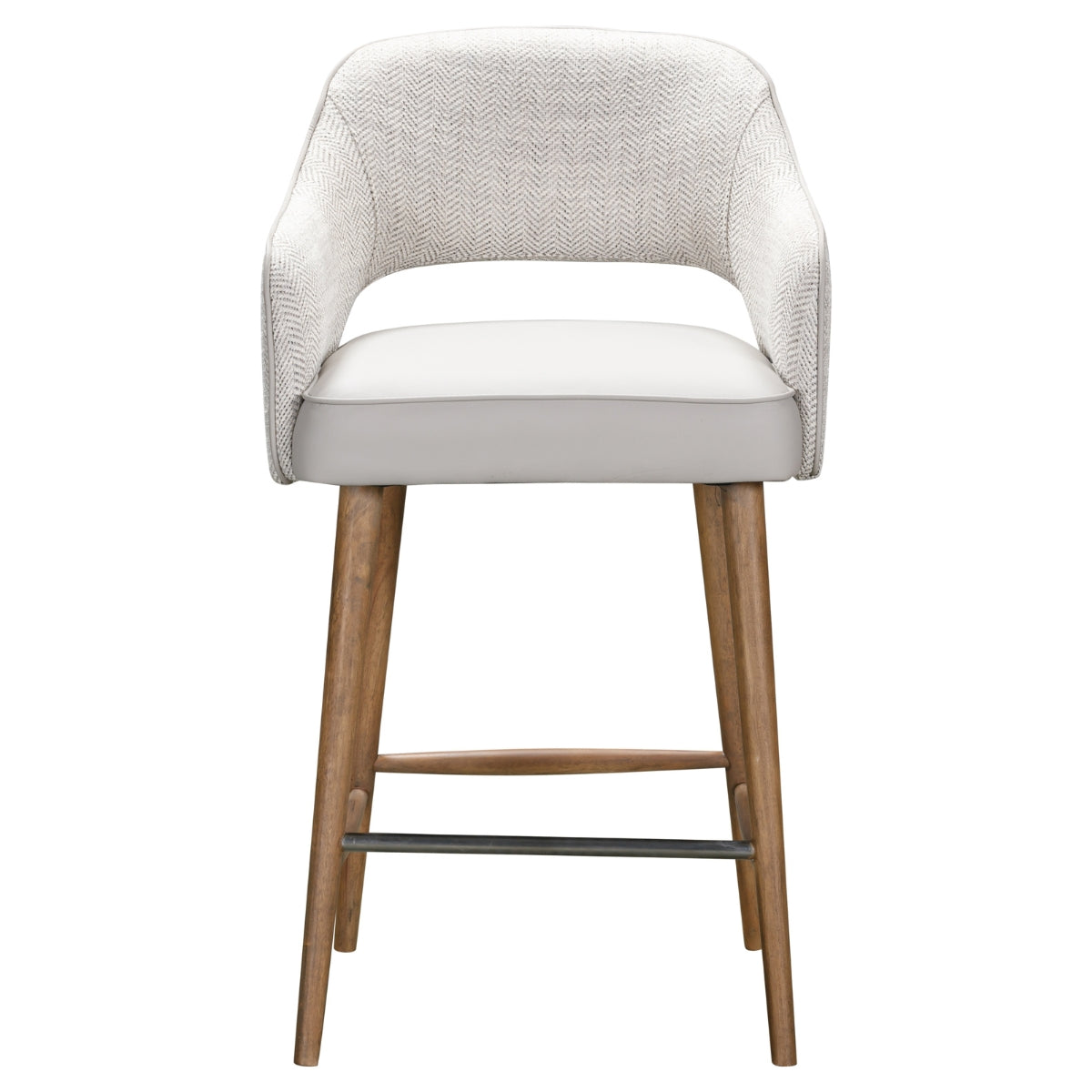 Pizzoli Herringbone Bar Stool - 2