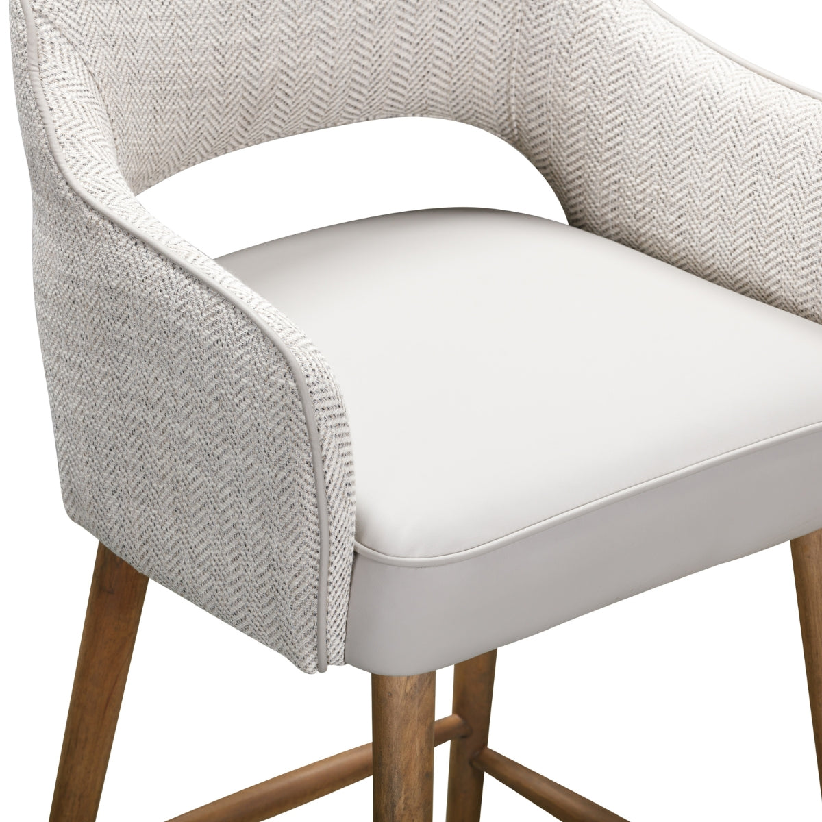 Pizzoli Herringbone Bar Stool - 4