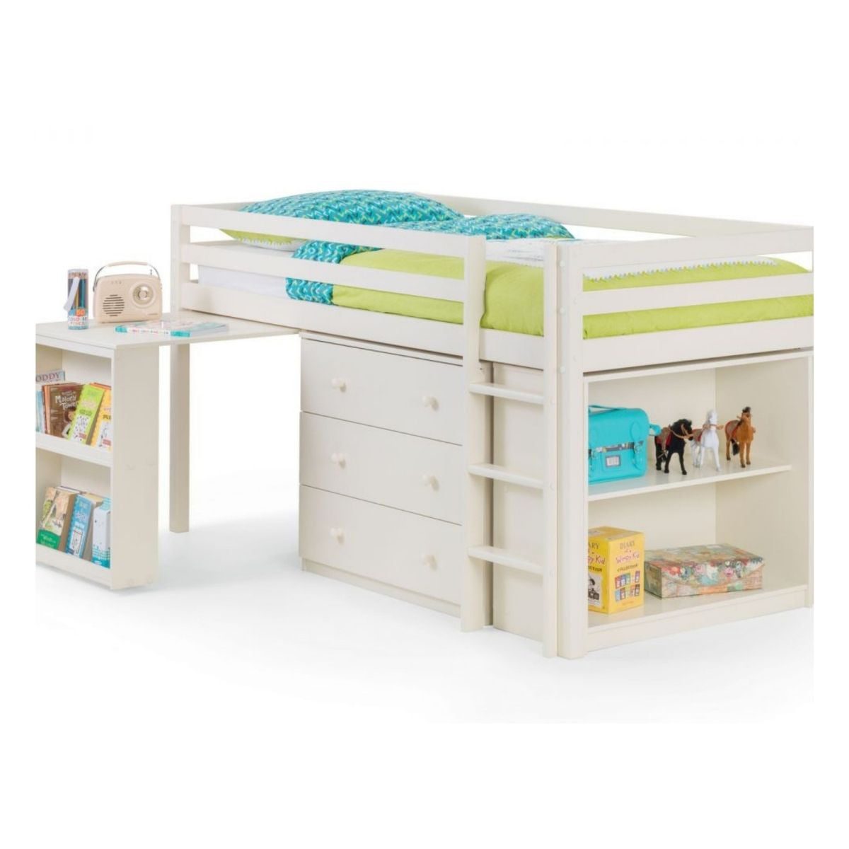 Lofted Bed with Storage