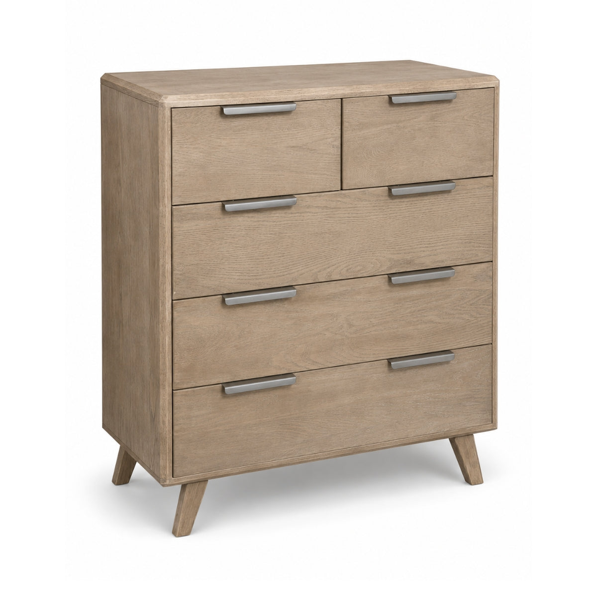 Radcliffe Washed Oak 5 Drawer Chest - 1