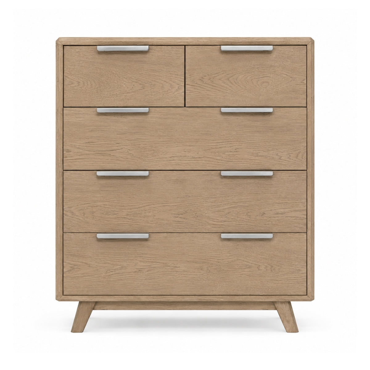 Radcliffe Washed Oak 5 Drawer Chest - 2