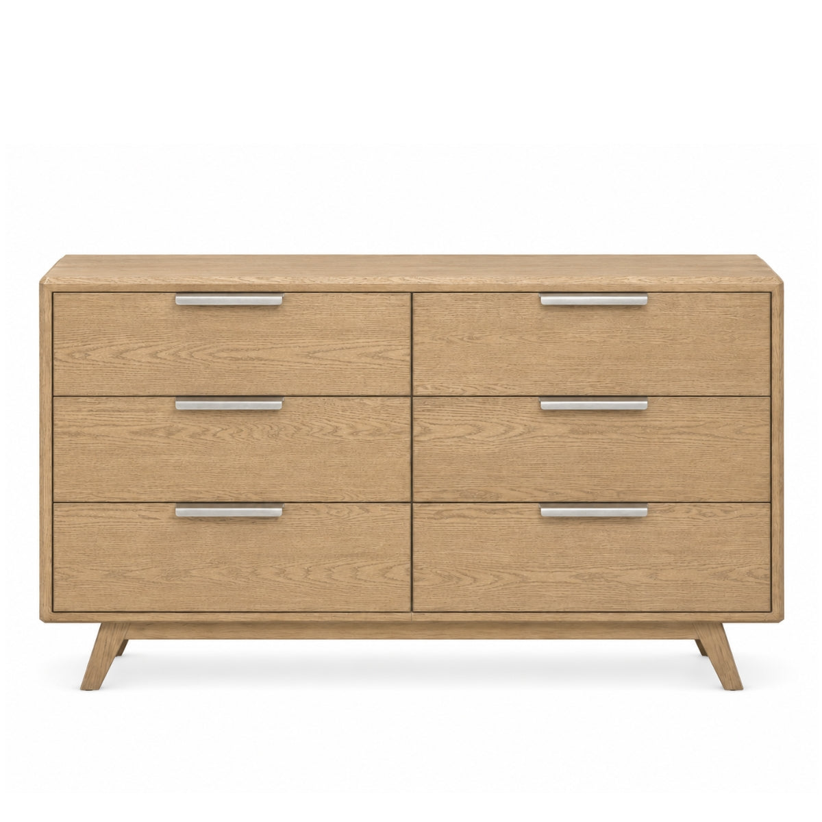 Radcliffe Washed Oak Wide 6 Drawer Chest - 2