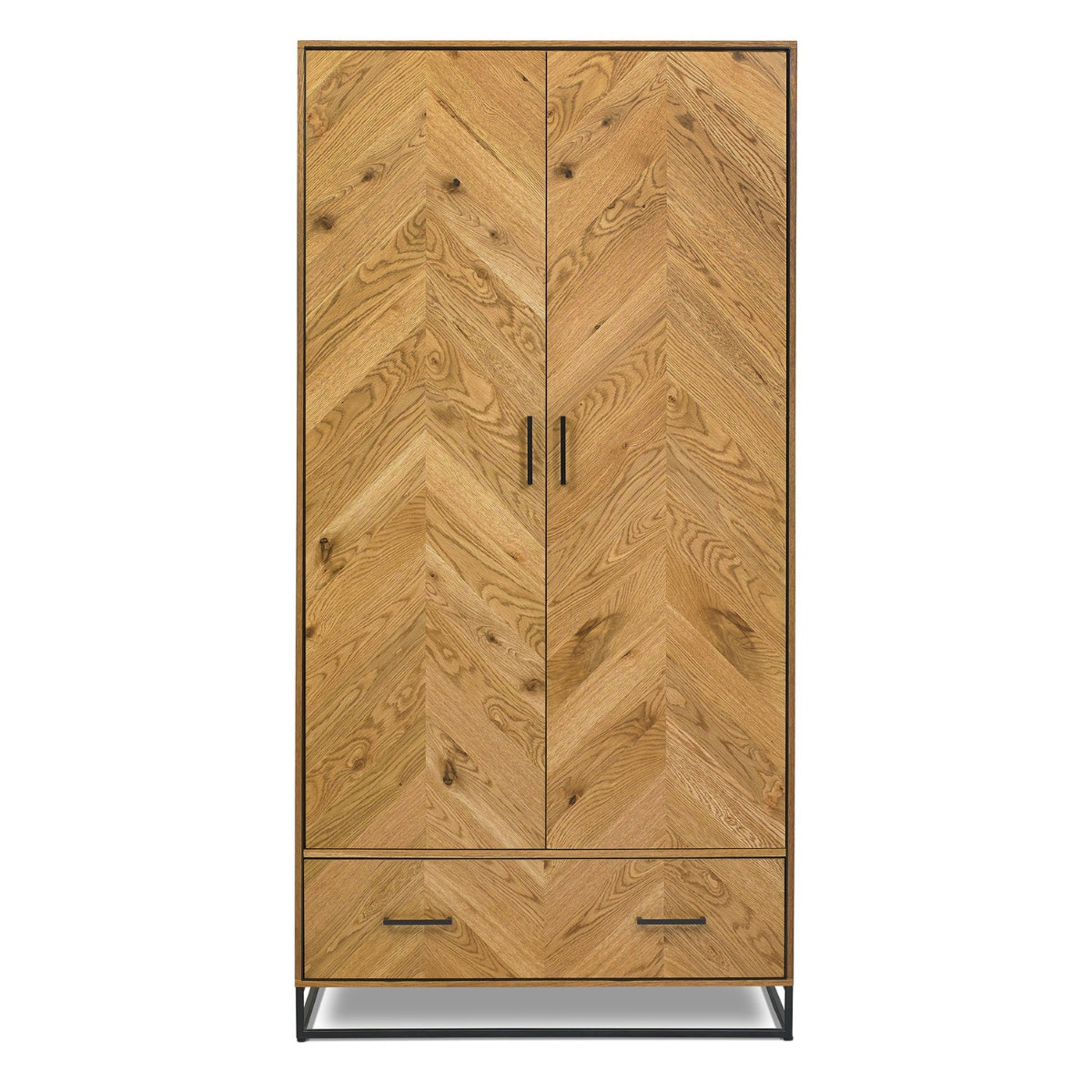 Riva Rustic Oak Double Wardrobe - 2