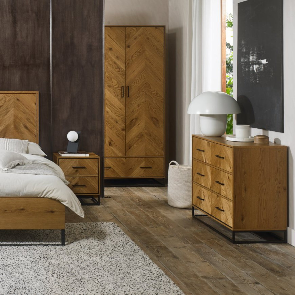 Riva Rustic Oak Double Wardrobe - 5