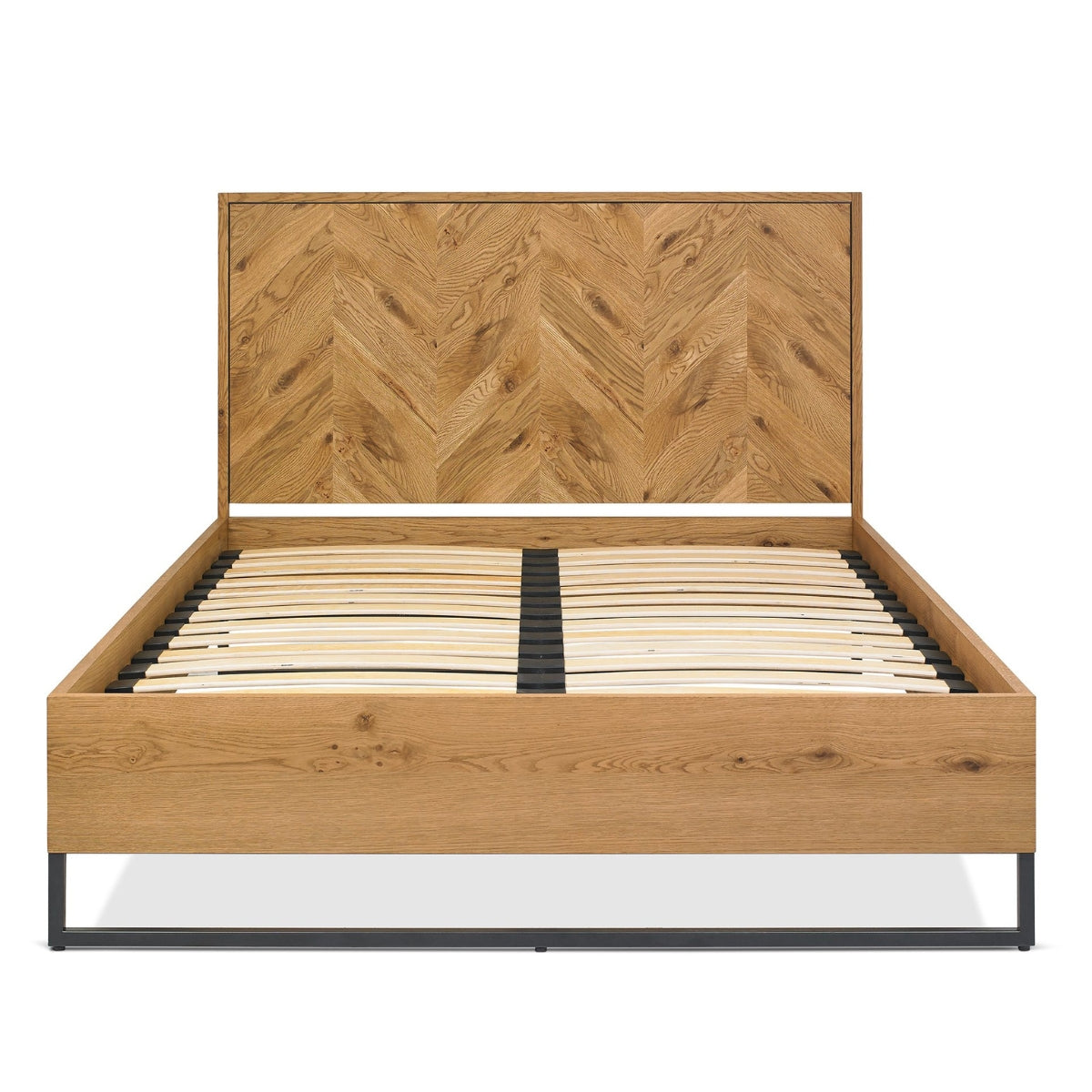 Riva Rustic Oak Panelled Bed - 2