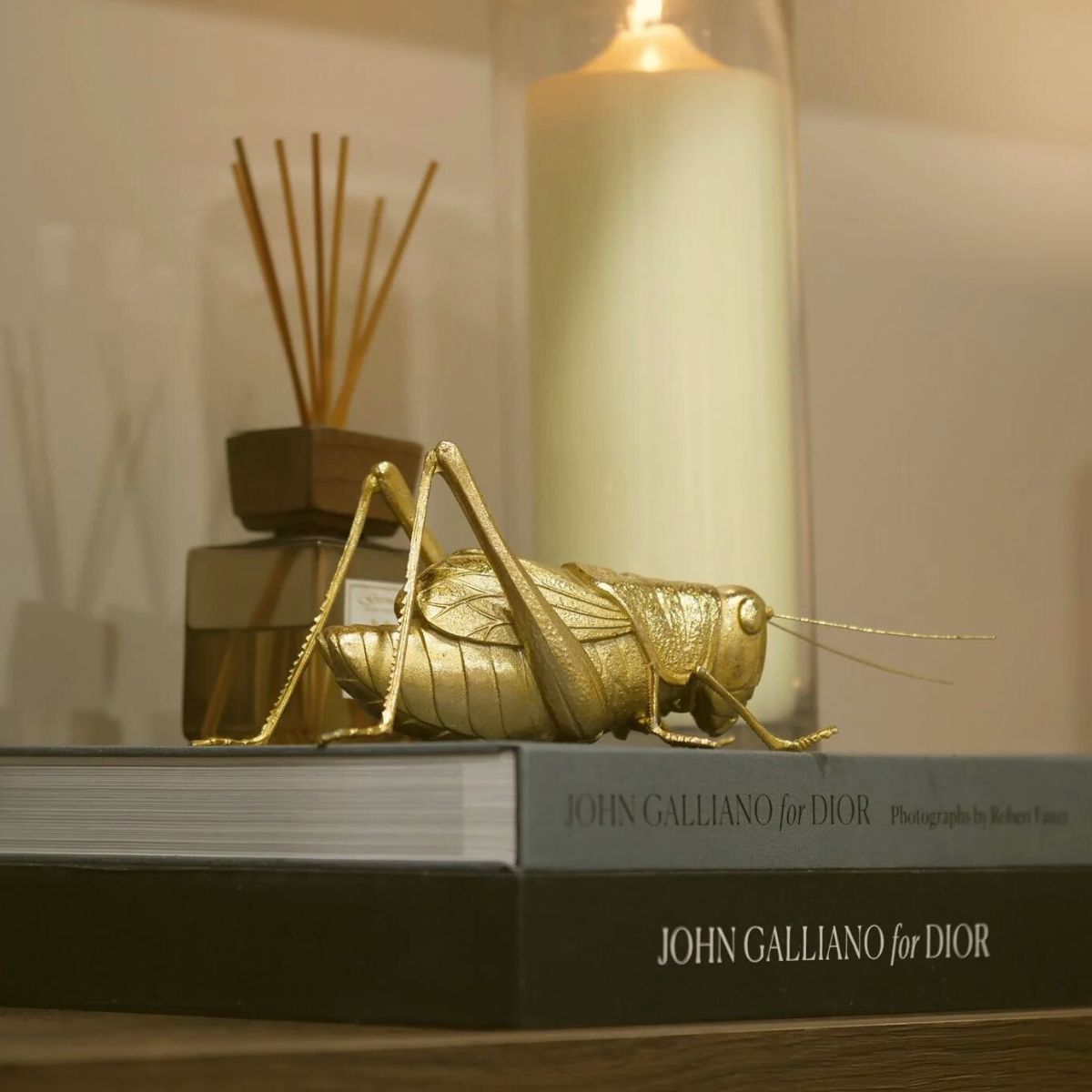 SDA008 - Gold Grasshopper Figurine - 3