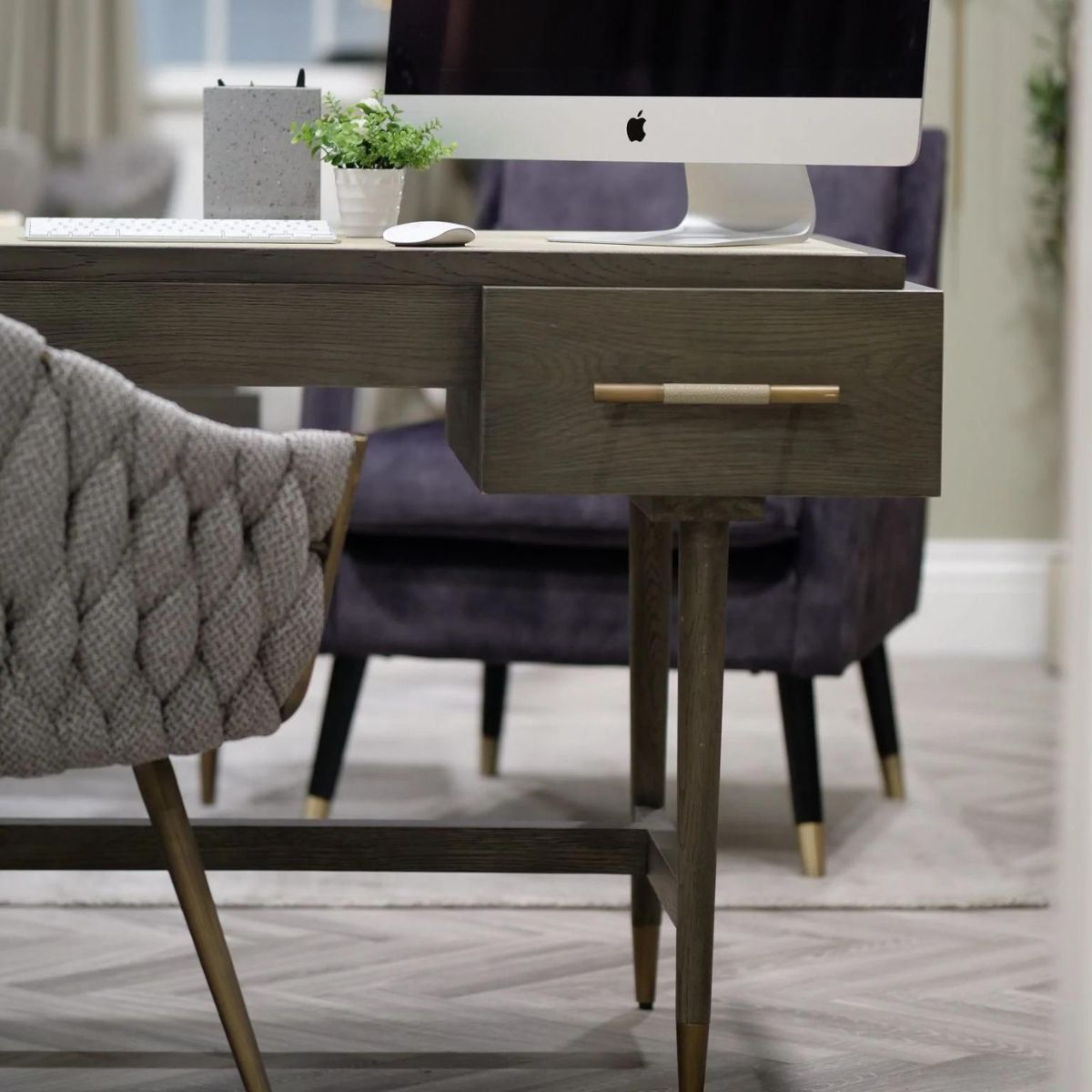 SH032 - Nimes Art Deco Shagreen Writing Desk - 4