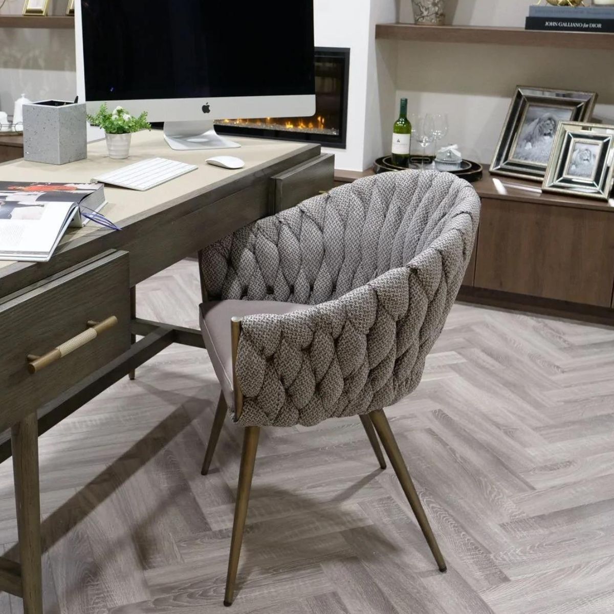 SH032 - Nimes Art Deco Shagreen Writing Desk - 5