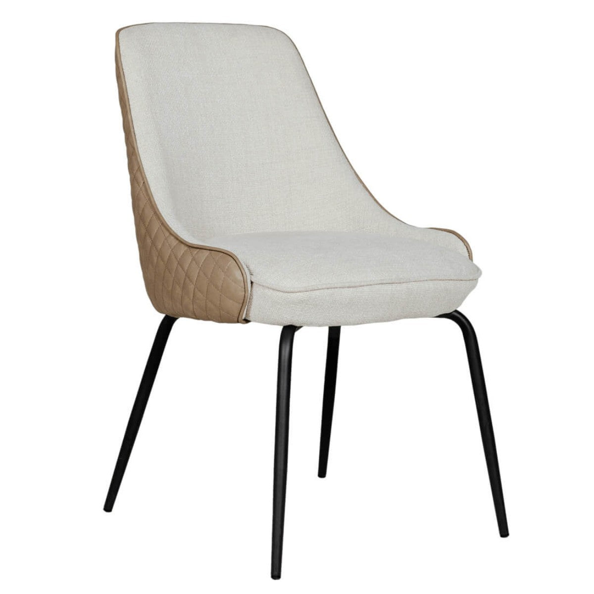 Sabrina Curved Back Dining Chair Brown - 1