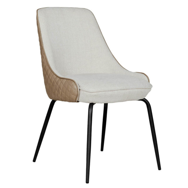 Sabrina Curved Back Dining Chair Brown - 1